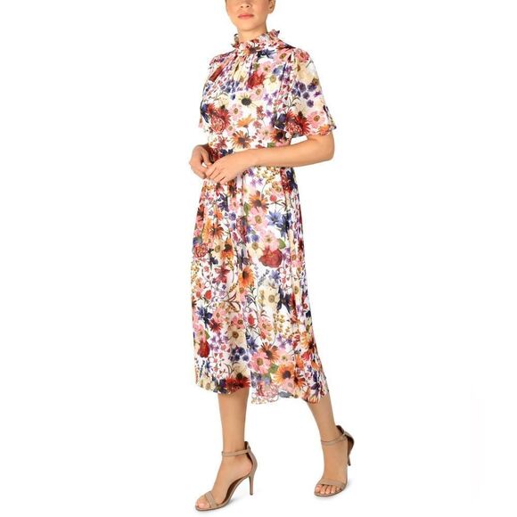 RUFFLE MOCK NECK FLORAL MIDI
JULIA JORDAN - Picture 1 of 3